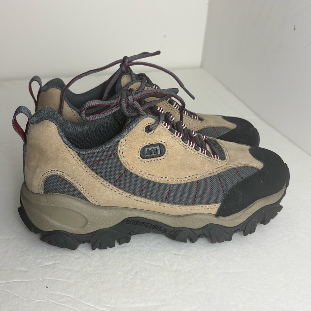 Merrell x REI Tan and Gray Outdoor Sneakers size 6.5
